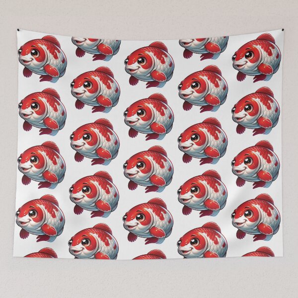 Item preview, Happy Kohaku Fish – Colourful Koi Charm designed and sold by DecalBox.