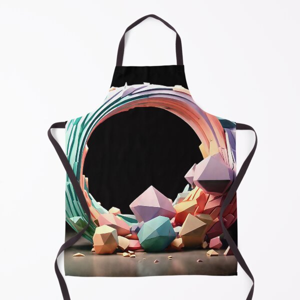 Item preview, Geometric low poly design in pastel hues for a soft, elegant designed and sold by Tchoice.
