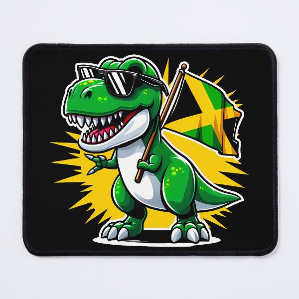 Item preview, Birthday Dino Kid Jamaican Flag Jamaica Patriotic designed and sold by JUSTBEELEGANT.