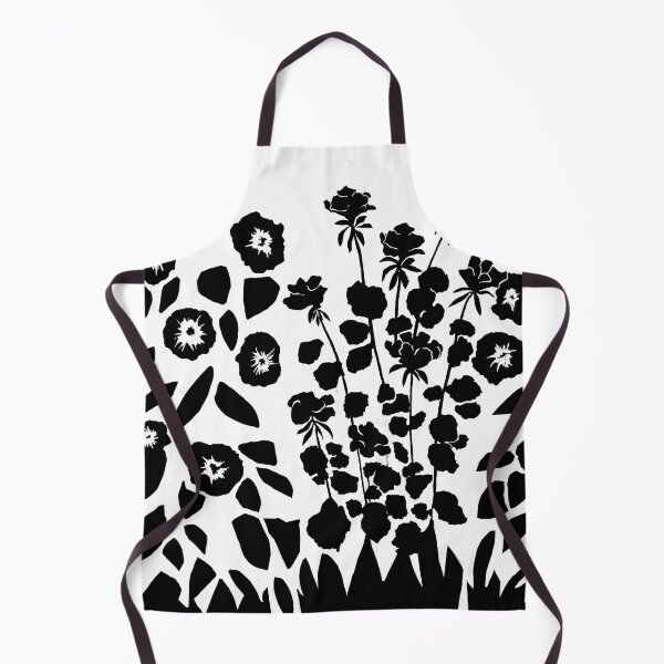 Item preview, black flowers digital pen drawing for charity designed and sold by JayTCee.
