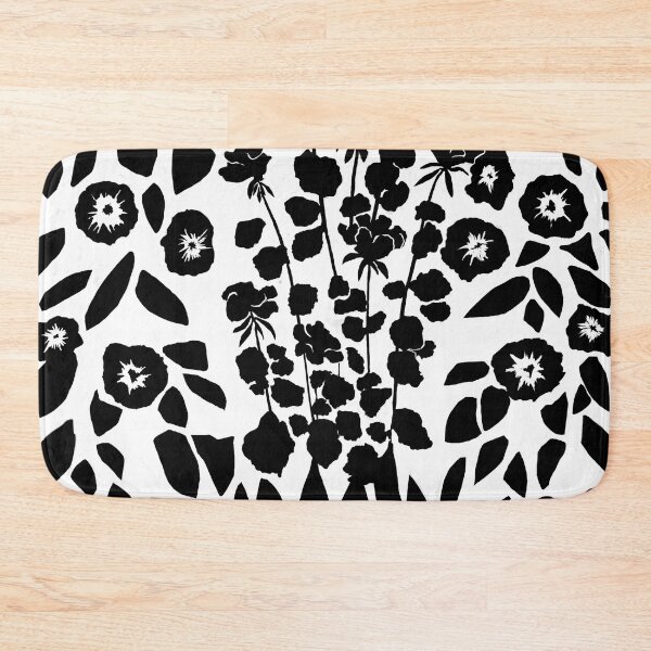 Item preview,  black flowers digital pen drawing for charity designed and sold by JayTCee.