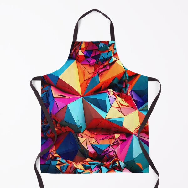 Item preview, Vibrant low poly design with intricate shapes and gradients for a unique pattern designed and sold by Tchoice.