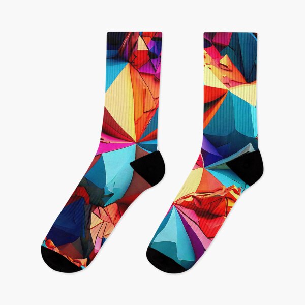 Item preview, Vibrant low poly design with intricate shapes and gradients for a unique pattern designed and sold by Tchoice.