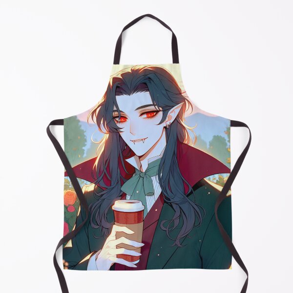 Item preview, Anime style Vampire drinking coffee designed and sold by Travelcases.