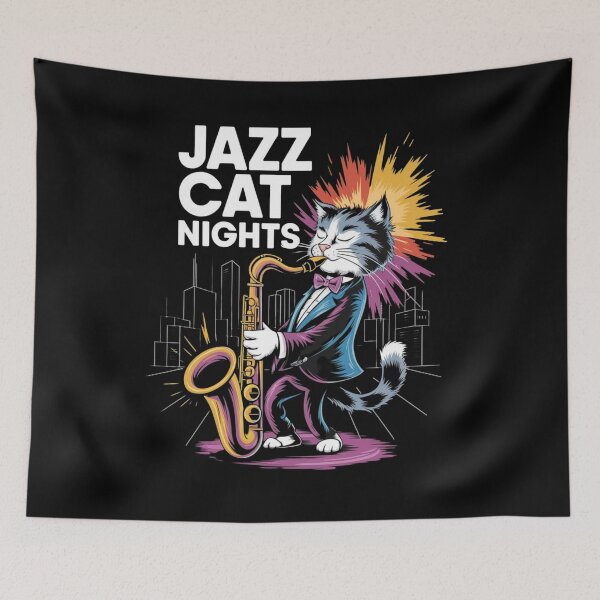Item preview, Jazz cat - Sax meow - Meowsician  designed and sold by JansenGS.