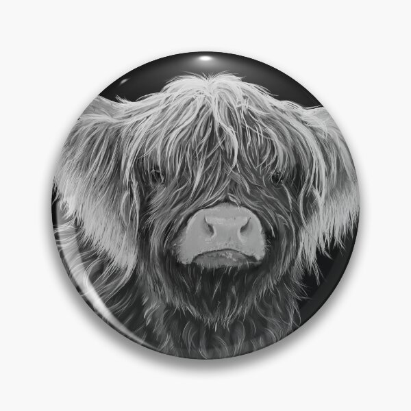 Item preview, Scottish Highland Cow With Windswept Hair designed and sold by brodyquixote.