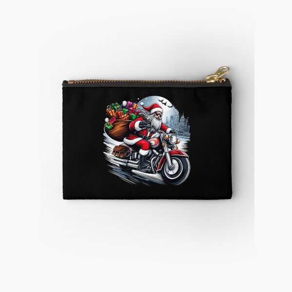 Item preview, Santa Claus on Classic Motorbike Vintage Racer Christmas designed and sold by sergiuvechiu.