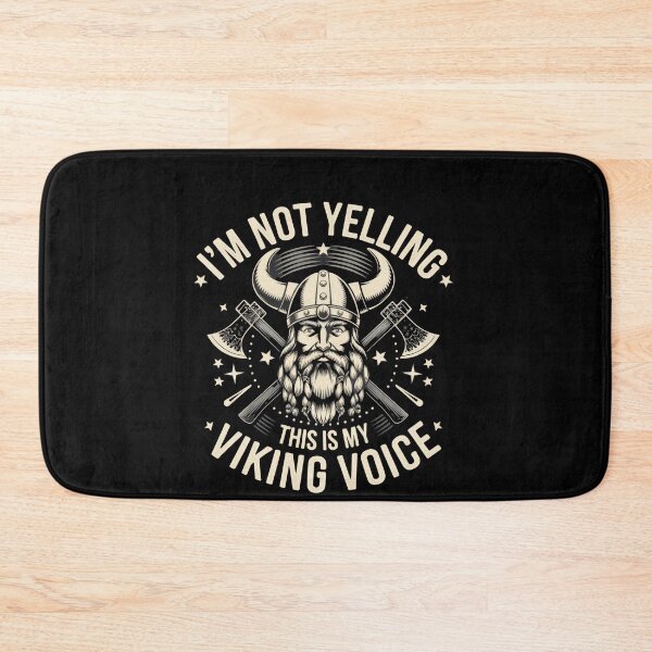 Item preview, Viking Voice Not Yelling Norse Warrior Bearded Axe Humor designed and sold by Hananiah Merch.