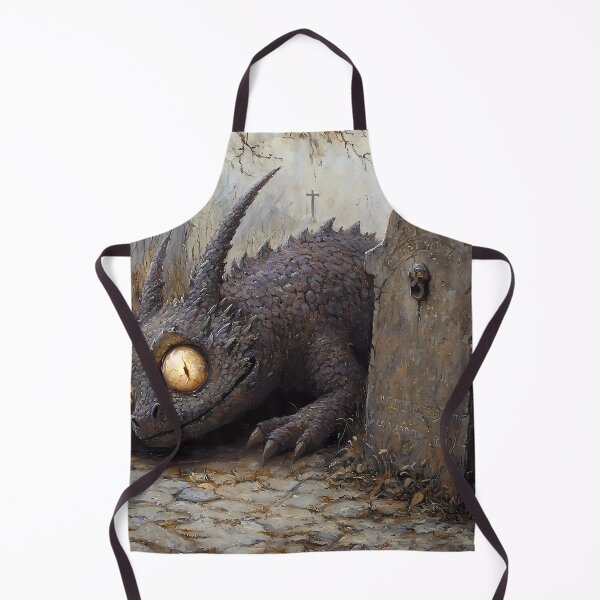 Item preview, Vintage Washed Purple Dragon Creeping Through Overgrown Graveyard - Halloween Theme designed and sold by Matt's Artificial Nature.