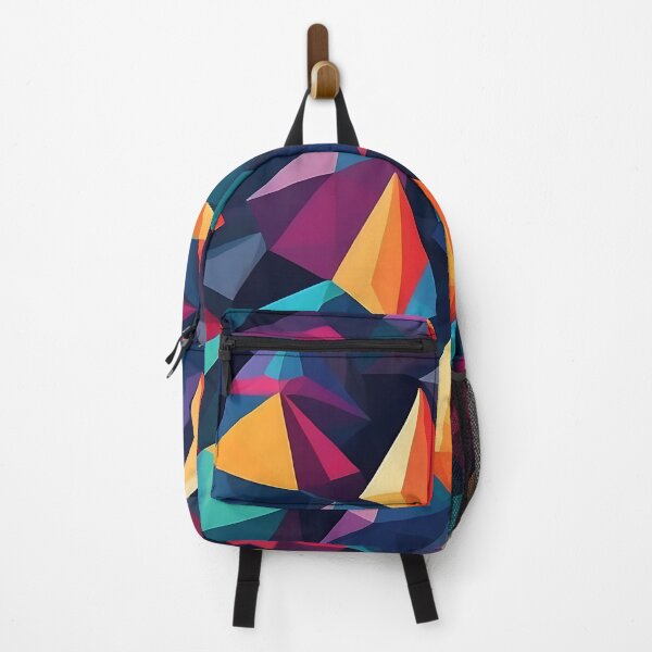 Item preview, Colorful low poly design with bright, geometric shapes for a vibrant pattern designed and sold by Tchoice.