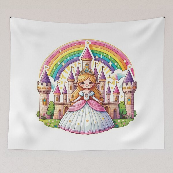 Item preview, Fairy Princess with Rainbow Castle Dreams designed and sold by DecalBox.
