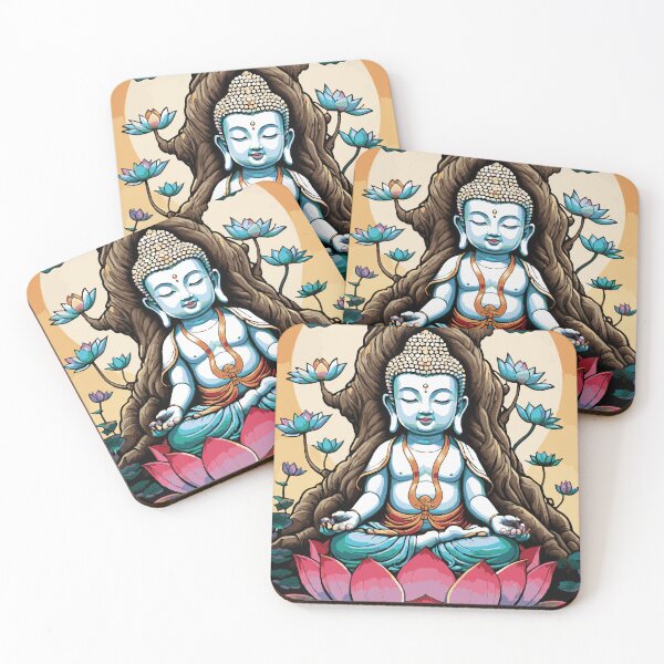 Item preview, Baby Buddha sitting on a lotus flower and the tree of life designed and sold by Sanniasi.