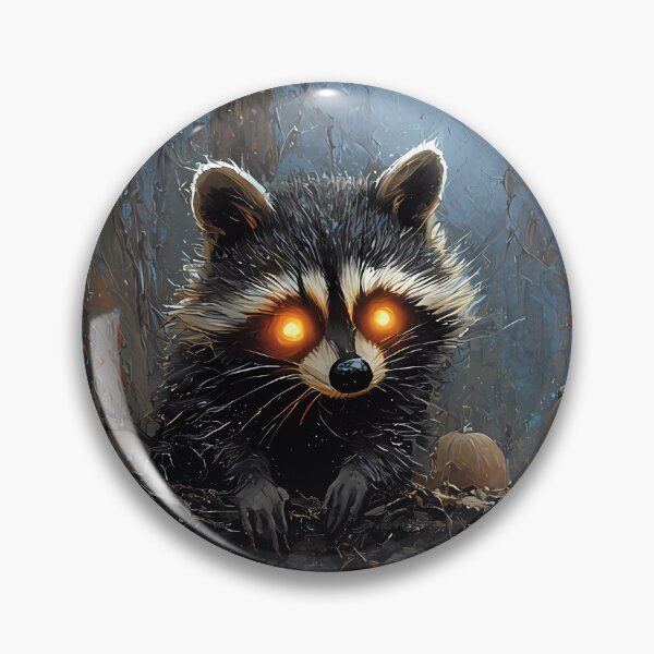 Item preview, Vintage Washed Raccoons in Abandoned Pumpkin Patch - Halloween Night Scene designed and sold by Matt's Artificial Nature.