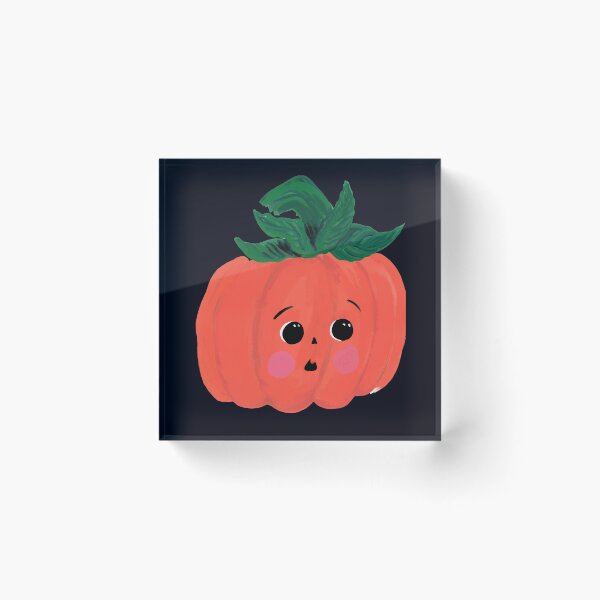 Item preview, “Shy Pumpkin” | Cute and Playful Halloween Pumpkin Art Print | illustration Art Print illustarted by Jemma jamie skidmore  designed and sold by Jemma Jamie Skidmore.