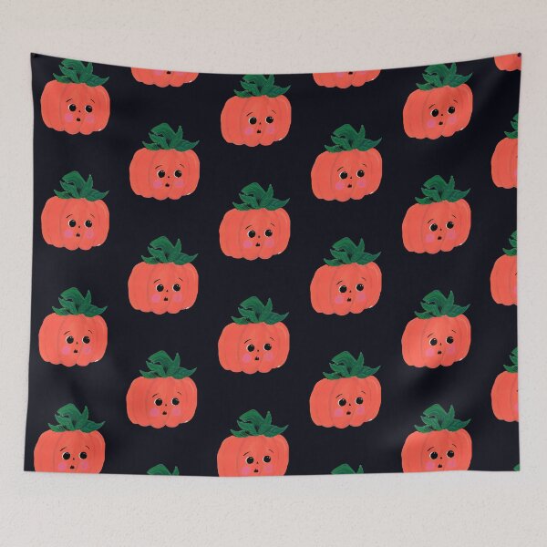 Item preview, “Shy Pumpkin” | Cute and Playful Halloween Pumpkin Art Print | illustration Art Print illustarted by Jemma jamie skidmore  designed and sold by Jemma Jamie Skidmore.