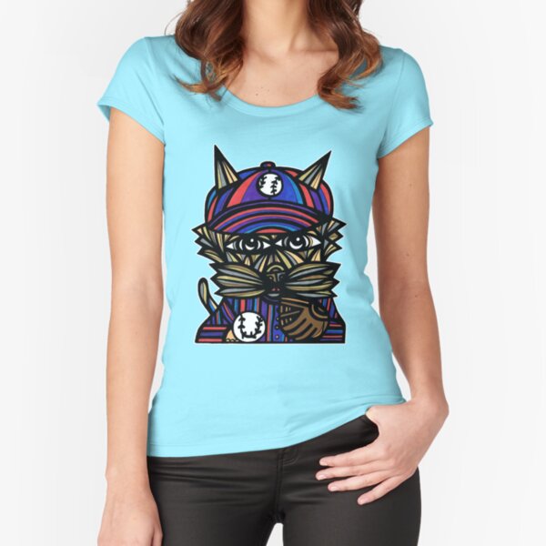 "Baseball Kat" Fitted Scoop T-Shirt