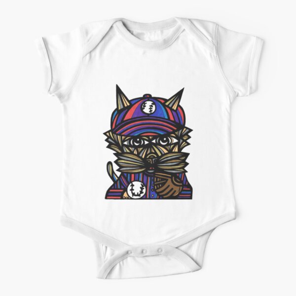 "Baseball Kat" Short Sleeve Baby One-Piece