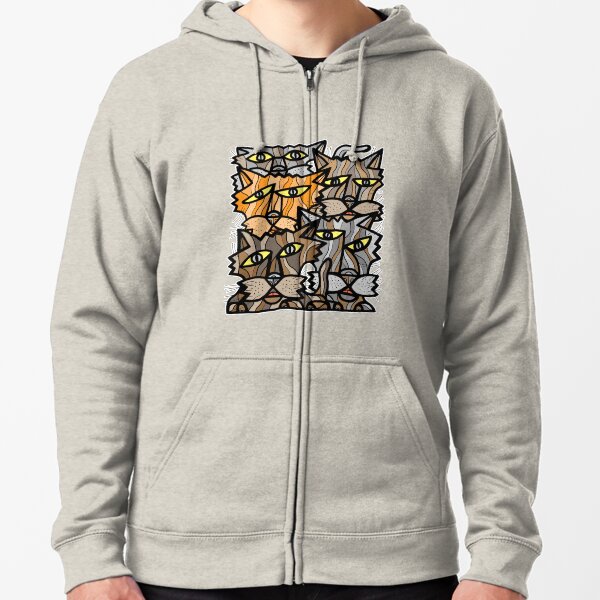 "Fun Kats" Zipped Hoodie