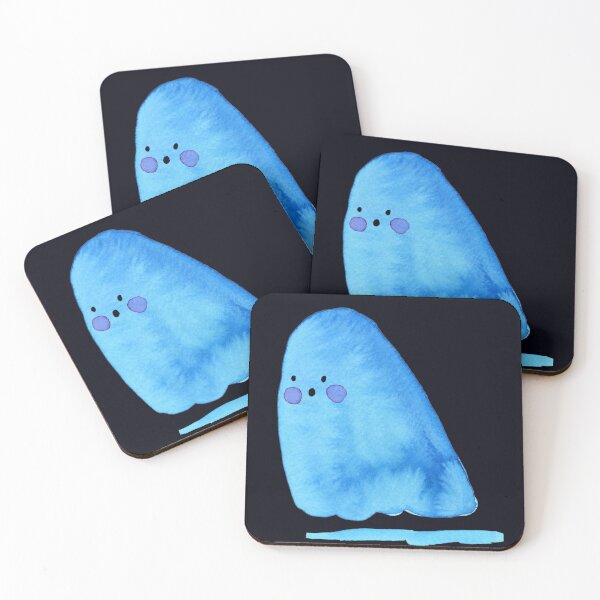 Item preview, “Blue Ghost” | Whimsical and Cute Ghost Illustration Art Print | illustration Art Print illustarted by Jemma jamie skidmore  designed and sold by Jemma Jamie Skidmore.