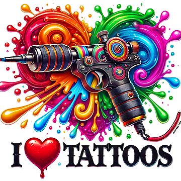 Artwork thumbnail, I love Tattoos Heart by zeeteezofficial