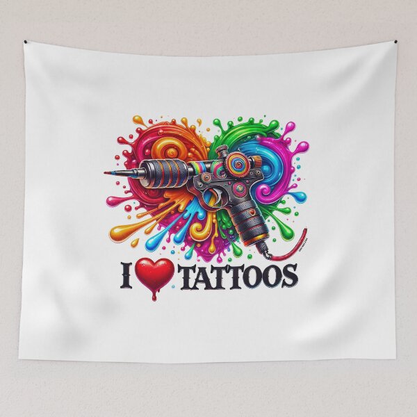 Item preview, I love Tattoos Heart designed and sold by zeeteezofficial.