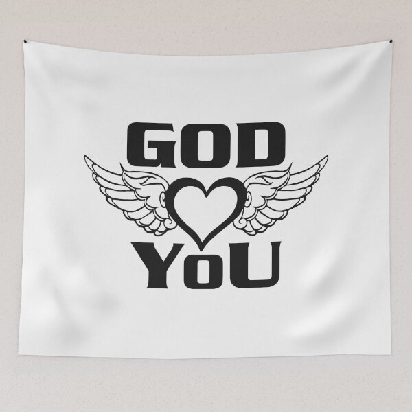 Item preview, God Loves You (Black text edition) designed and sold by refreshing.