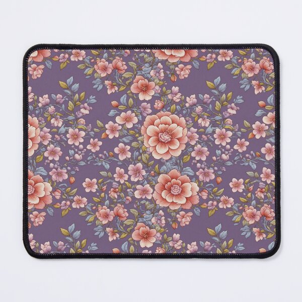 Item preview, Purple Floral Chintz Pattern Print designed and sold by FlowerMeFlorals.
