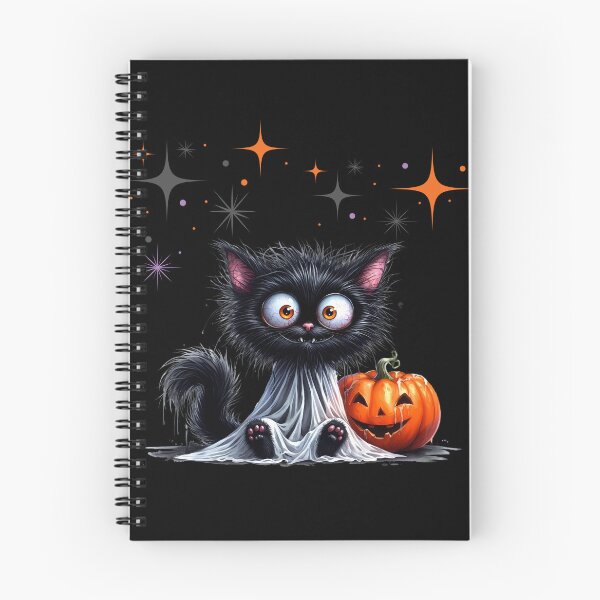 Item preview, Cute Funny Black Kitten Ghost Halloween designed and sold by bizbostudio.