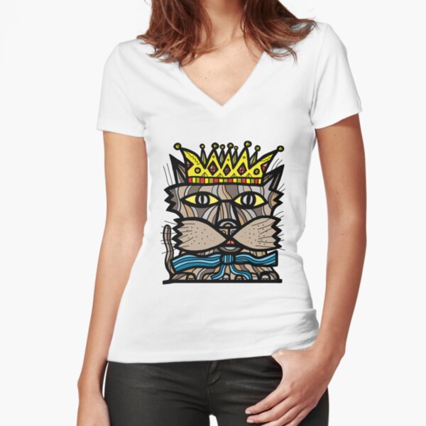 "Royalty" Fitted V-Neck T-Shirt