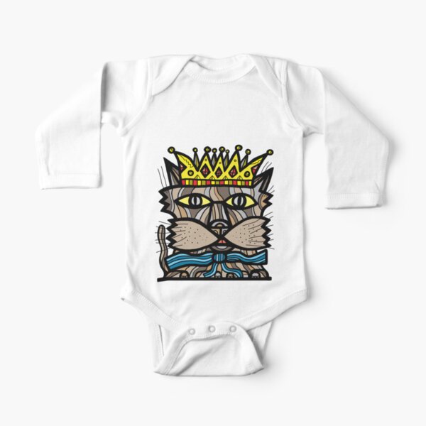 "Royalty" Long Sleeve Baby One-Piece