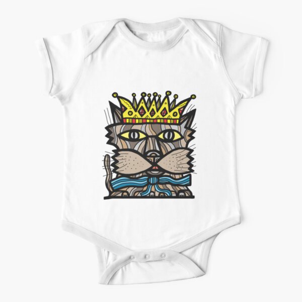 "Royalty" Short Sleeve Baby One-Piece