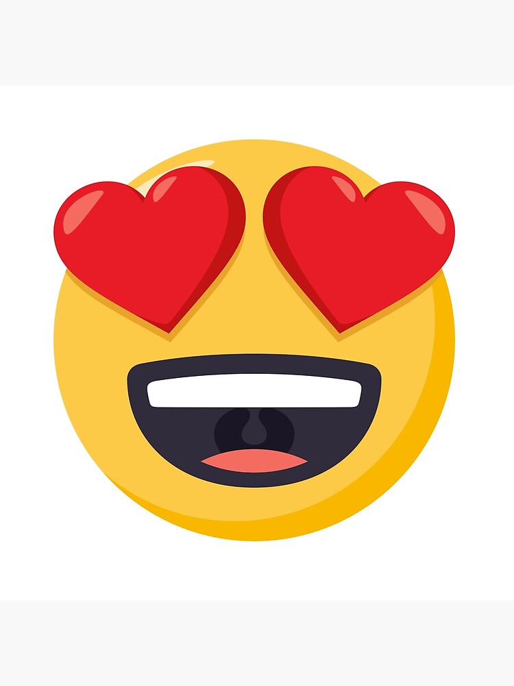 Joypixels Smiling Face With Heart Eyes Emoji Tote Bag By Joypixels Redbubble