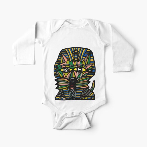 "Pharaoh Kat" Long Sleeve Baby One-Piece