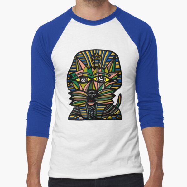 "Pharaoh Kat" Baseball ¾ Sleeve T-Shirt