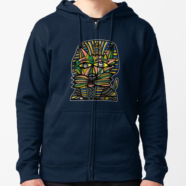 "Pharaoh Kat" Zipped Hoodie