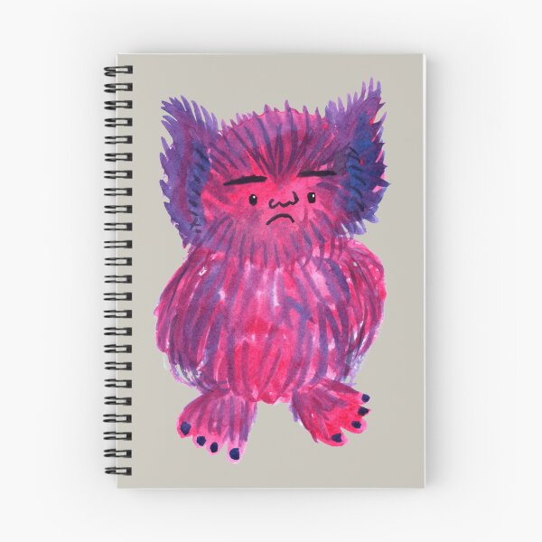 Item preview, “Fuzzy Grumpy Monster” | Cute and Quirky Monster Illustration Art Print designed and sold by Jemma Jamie Skidmore.