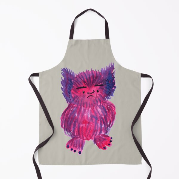 Item preview, “Fuzzy Grumpy Monster” | Cute and Quirky Monster Illustration Art Print designed and sold by Jemma Jamie Skidmore.
