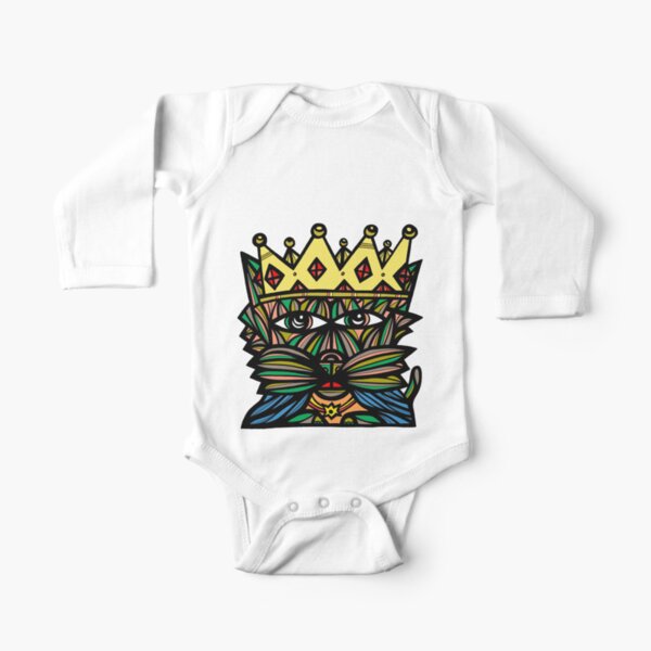 "King Kat" Long Sleeve Baby One-Piece