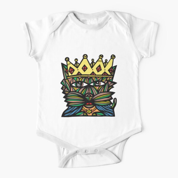 "King Kat" Short Sleeve Baby One-Piece