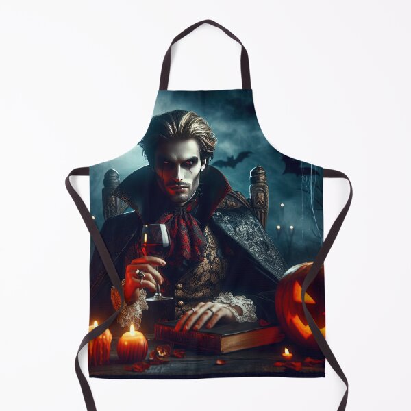 Item preview, Prince Vampire with a glass of red wine Halloween Pumpkin designed and sold by Expressions-Sel.