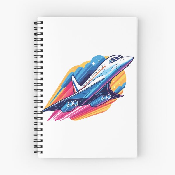 Item preview, Retro Concorde Jet in Vibrant Flight designed and sold by DecalBox.