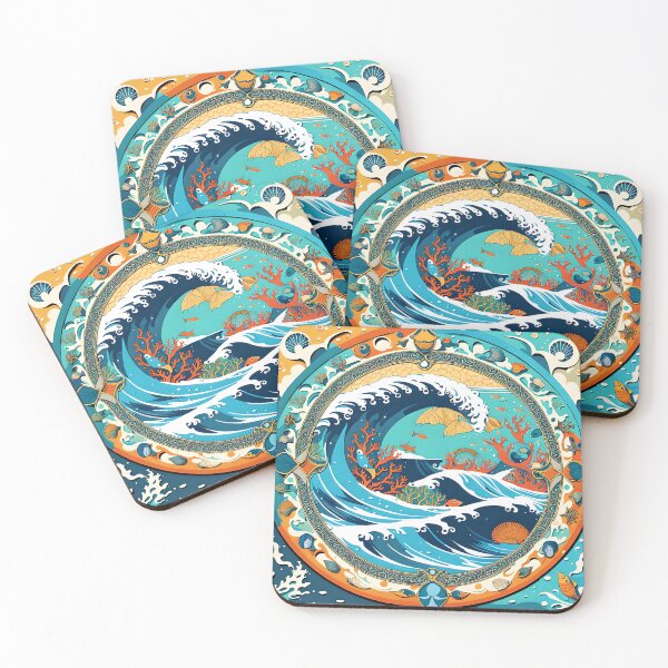 Item preview, Sea Explosion: Mandala of Ocean Life designed and sold by MandalasShops.