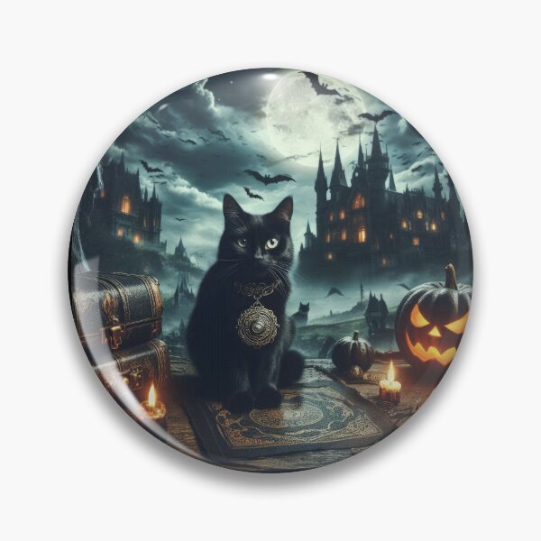 Item preview, black cat Halloween Pumpkin designed and sold by Expressions-Sel.