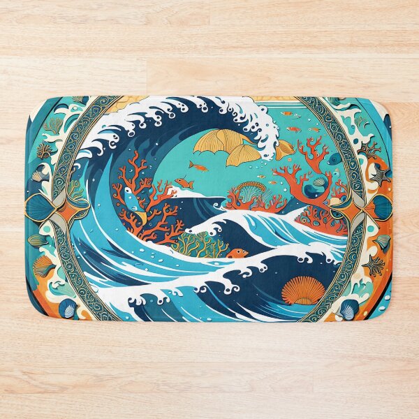 Item preview, Sea Explosion: Mandala of Ocean Life designed and sold by MandalasShops.