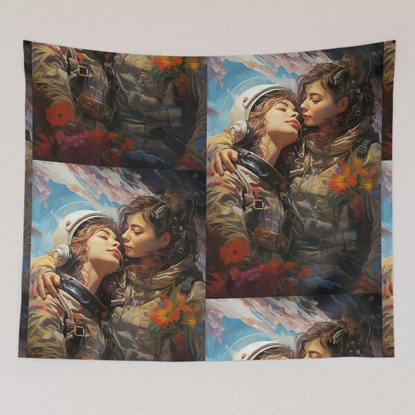 Item preview, Cosmic Love, Girls in Love designed and sold by ArtPixelHaven.
