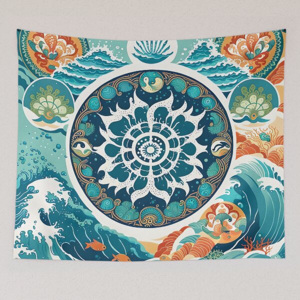 Artikelvorschau, Abstrakte Mandalas in harmonischen Farben entworfen und verkauft von MandalasShops.