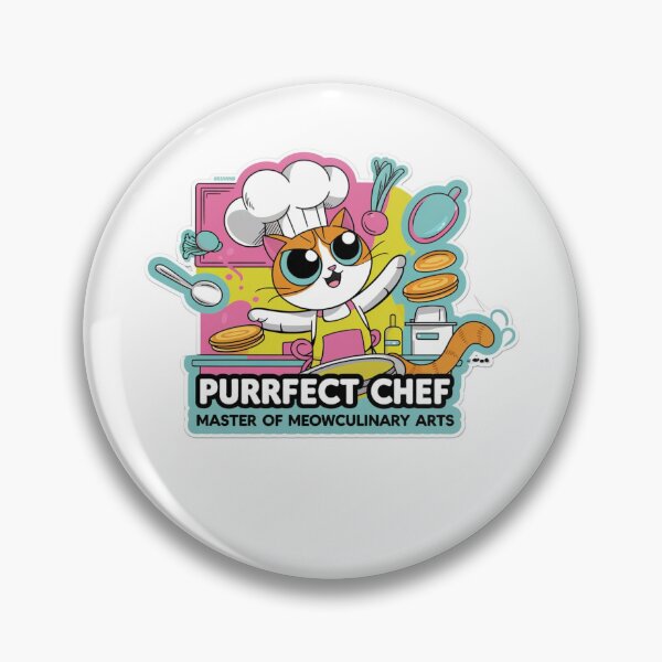 Item preview, Purrfect Chef – Cartoon Culinary Cat Sticker designed and sold by StyleSwitch.