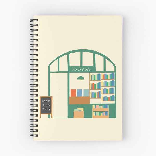Item preview, Minimalist Bookstore llustration designed and sold by The Wise Apricot.