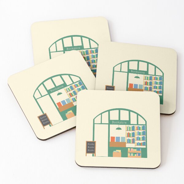 Item preview, Minimalist Bookstore llustration designed and sold by The Wise Apricot.