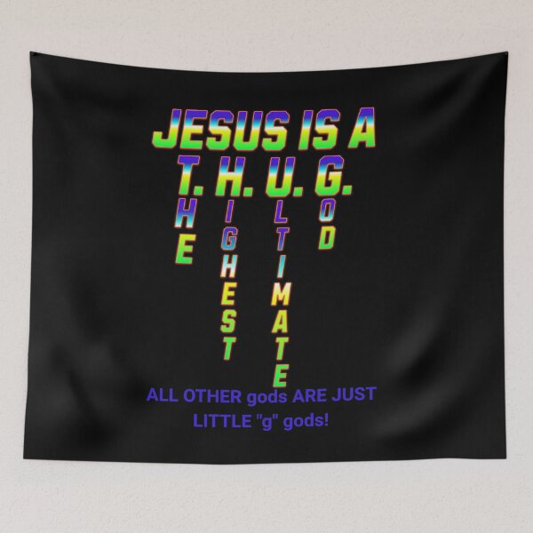 Item preview, Jesus Is A Thug designed and sold by S4G Tees.